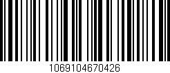 Código de barras (EAN, GTIN, SKU, ISBN): '1069104670426'
