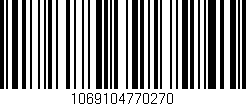 Código de barras (EAN, GTIN, SKU, ISBN): '1069104770270'