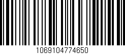 Código de barras (EAN, GTIN, SKU, ISBN): '1069104774650'