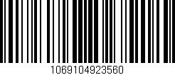 Código de barras (EAN, GTIN, SKU, ISBN): '1069104923560'