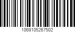 Código de barras (EAN, GTIN, SKU, ISBN): '1069105267502'