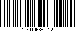 Código de barras (EAN, GTIN, SKU, ISBN): '1069105650922'