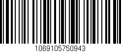Código de barras (EAN, GTIN, SKU, ISBN): '1069105750943'