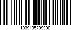 Código de barras (EAN, GTIN, SKU, ISBN): '1069105799980'