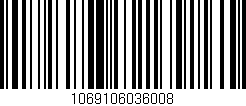 Código de barras (EAN, GTIN, SKU, ISBN): '1069106036008'