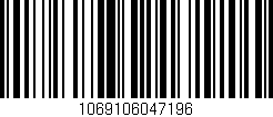 Código de barras (EAN, GTIN, SKU, ISBN): '1069106047196'