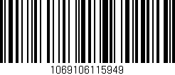 Código de barras (EAN, GTIN, SKU, ISBN): '1069106115949'