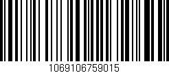 Código de barras (EAN, GTIN, SKU, ISBN): '1069106759015'