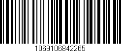 Código de barras (EAN, GTIN, SKU, ISBN): '1069106842265'