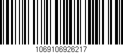 Código de barras (EAN, GTIN, SKU, ISBN): '1069106926217'