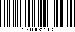 Código de barras (EAN, GTIN, SKU, ISBN): '1069109611806'