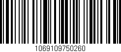 Código de barras (EAN, GTIN, SKU, ISBN): '1069109750260'