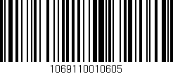 Código de barras (EAN, GTIN, SKU, ISBN): '1069110010605'