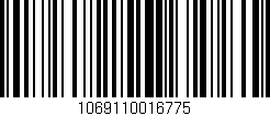 Código de barras (EAN, GTIN, SKU, ISBN): '1069110016775'