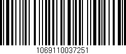 Código de barras (EAN, GTIN, SKU, ISBN): '1069110037251'