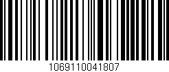 Código de barras (EAN, GTIN, SKU, ISBN): '1069110041807'