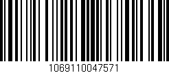 Código de barras (EAN, GTIN, SKU, ISBN): '1069110047571'