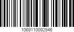 Código de barras (EAN, GTIN, SKU, ISBN): '1069110092946'
