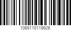 Código de barras (EAN, GTIN, SKU, ISBN): '1069110119926'