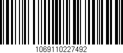 Código de barras (EAN, GTIN, SKU, ISBN): '1069110227492'