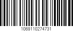 Código de barras (EAN, GTIN, SKU, ISBN): '1069110274731'