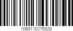 Código de barras (EAN, GTIN, SKU, ISBN): '1069110275929'