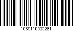 Código de barras (EAN, GTIN, SKU, ISBN): '1069110333261'