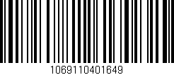 Código de barras (EAN, GTIN, SKU, ISBN): '1069110401649'