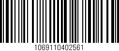 Código de barras (EAN, GTIN, SKU, ISBN): '1069110402561'