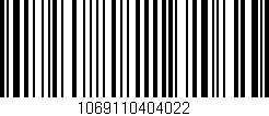Código de barras (EAN, GTIN, SKU, ISBN): '1069110404022'