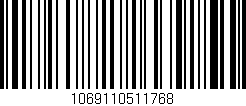 Código de barras (EAN, GTIN, SKU, ISBN): '1069110511768'