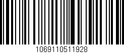 Código de barras (EAN, GTIN, SKU, ISBN): '1069110511928'