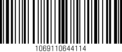 Código de barras (EAN, GTIN, SKU, ISBN): '1069110644114'