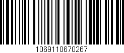 Código de barras (EAN, GTIN, SKU, ISBN): '1069110670267'