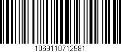 Código de barras (EAN, GTIN, SKU, ISBN): '1069110712981'