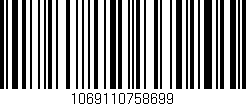 Código de barras (EAN, GTIN, SKU, ISBN): '1069110758699'