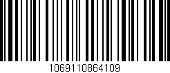 Código de barras (EAN, GTIN, SKU, ISBN): '1069110864109'