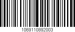 Código de barras (EAN, GTIN, SKU, ISBN): '1069110892003'