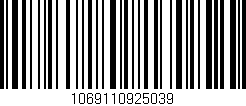 Código de barras (EAN, GTIN, SKU, ISBN): '1069110925039'