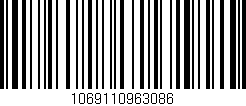 Código de barras (EAN, GTIN, SKU, ISBN): '1069110963086'