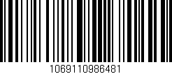 Código de barras (EAN, GTIN, SKU, ISBN): '1069110986481'