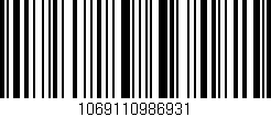 Código de barras (EAN, GTIN, SKU, ISBN): '1069110986931'