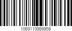 Código de barras (EAN, GTIN, SKU, ISBN): '1069110989956'