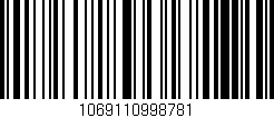 Código de barras (EAN, GTIN, SKU, ISBN): '1069110998781'
