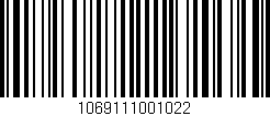 Código de barras (EAN, GTIN, SKU, ISBN): '1069111001022'