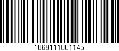 Código de barras (EAN, GTIN, SKU, ISBN): '1069111001145'