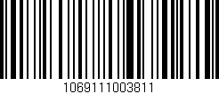 Código de barras (EAN, GTIN, SKU, ISBN): '1069111003811'