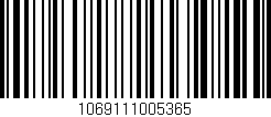 Código de barras (EAN, GTIN, SKU, ISBN): '1069111005365'