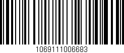 Código de barras (EAN, GTIN, SKU, ISBN): '1069111006683'