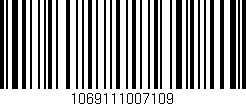 Código de barras (EAN, GTIN, SKU, ISBN): '1069111007109'